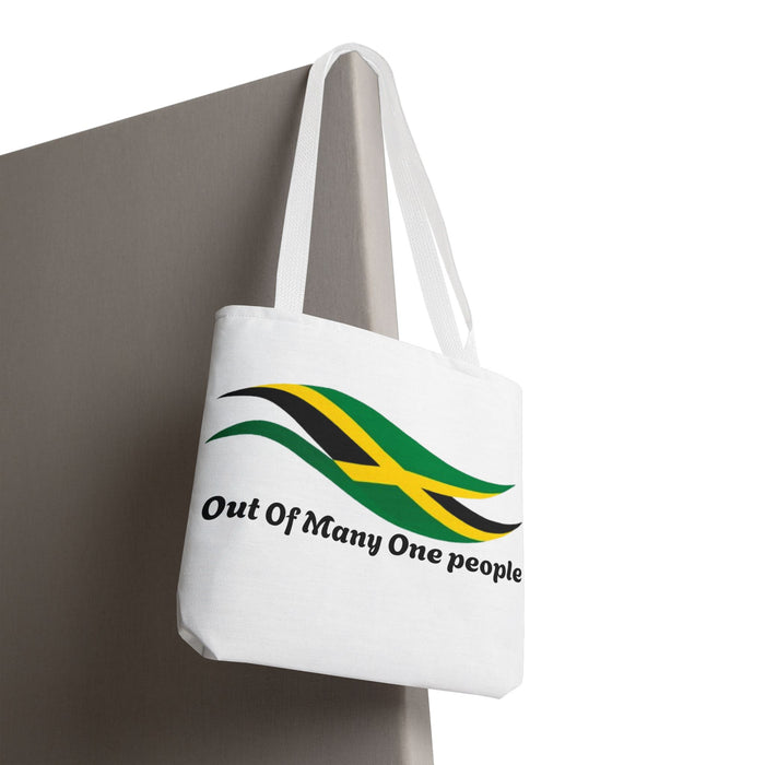 Jamaica Flag Wave Tote Bag - Out Of Many One People