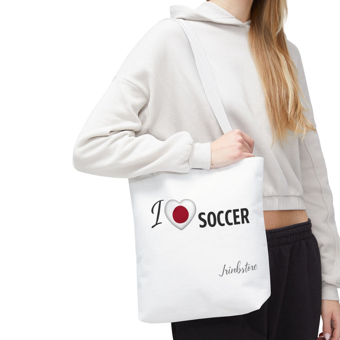 I Love Soccer Tote Bag — Athletic Fan Canvas Tote for Players & Supporters