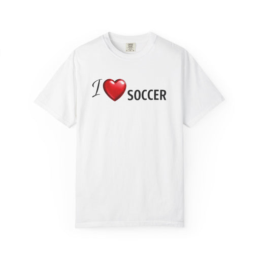 I Soccer T-Shirt — Heart Logo Soccer Tee for Fans & Players