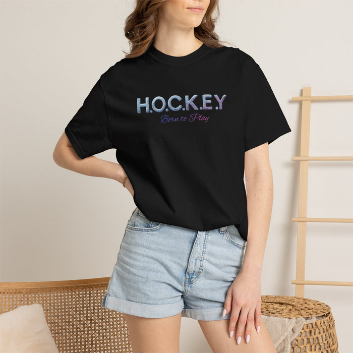 H.O.C.K.E.Y. Graphic T‑Shirt — Retro Script Hockey Fan Tee