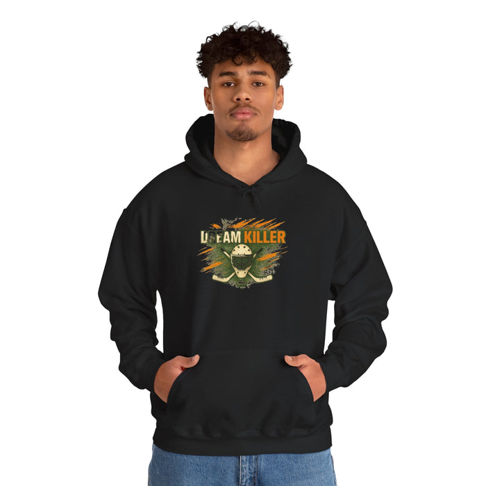 Dream Killer Hockey Mask Hoodie — Vintage Horror Skate & Streetwear Pullover