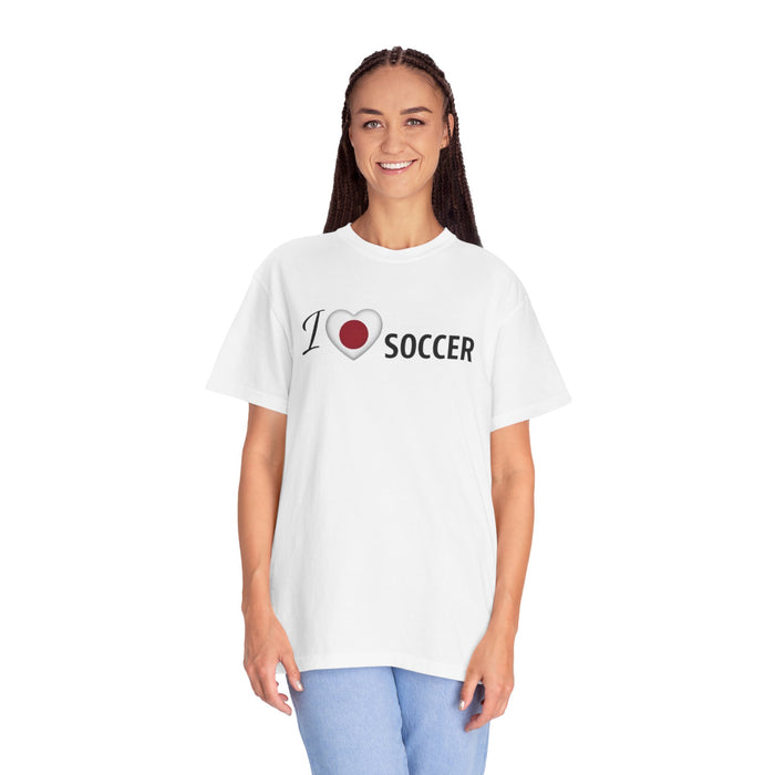 I  Soccer T‑Shirt — Vintage Heart Soccer Tee for Fans & Players