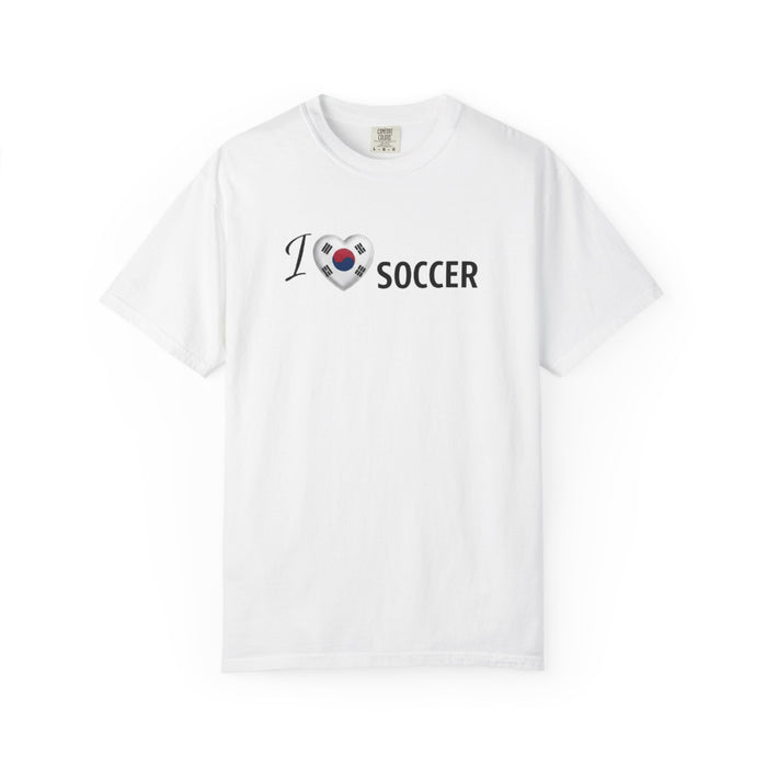 I Heart Korean Flag Soccer T‑Shirt Korea Flag Soccer Fan Tee 