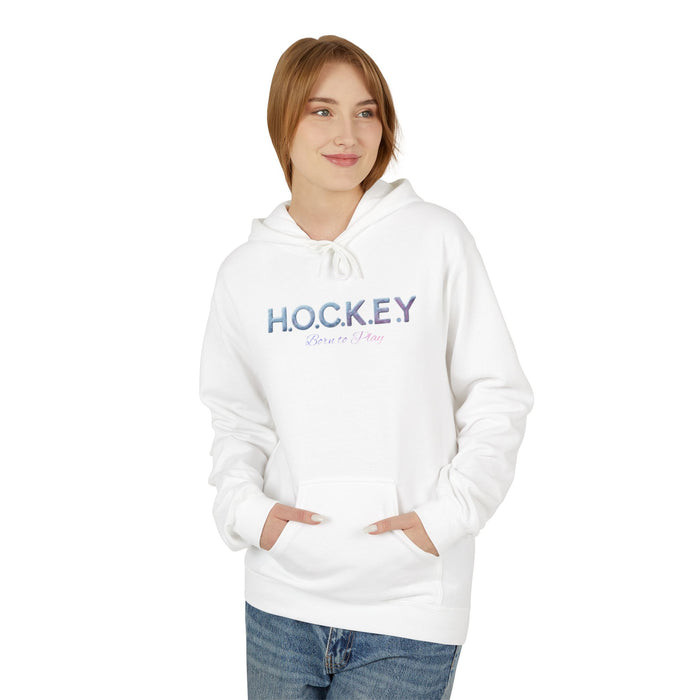 Hockey Mom/Dad Hoodie – Pastel 'H.O.C.K.E.Y' Script Pullover