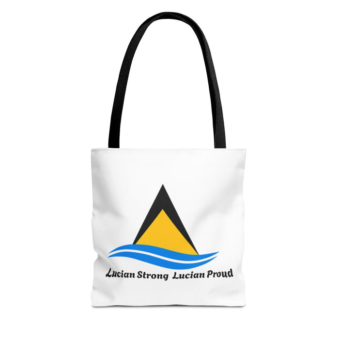 Lucian Strong • Lucian Proud Tote Bag — St. Lucia Flag Nautical Beach Tote