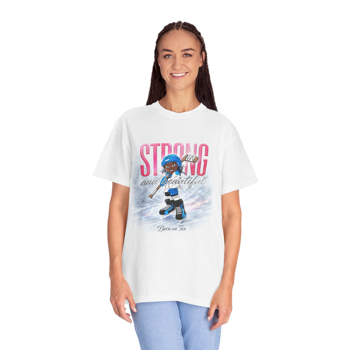 Strong and Beautiful Hockey Girl T-Shirt