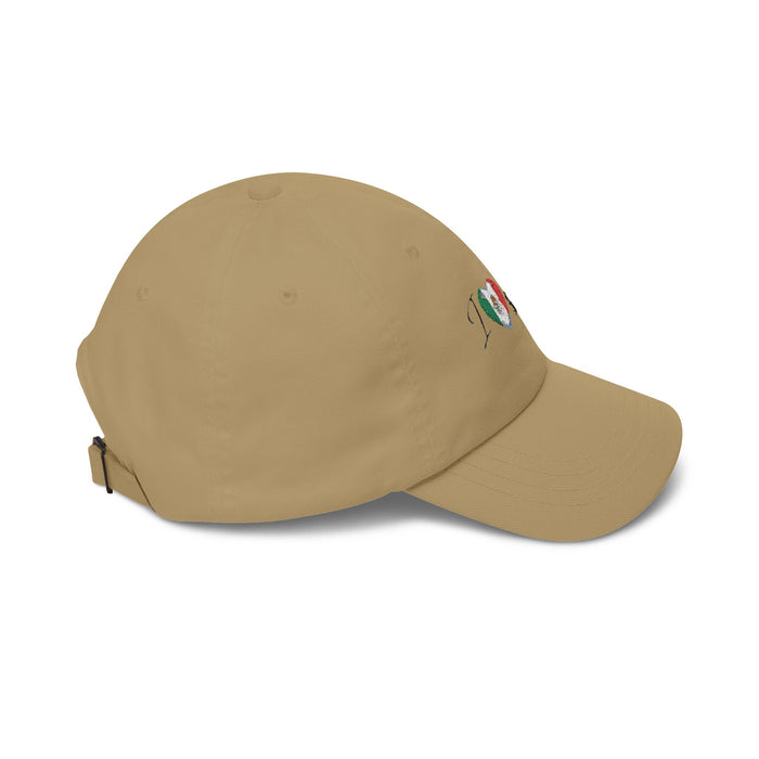 Mexican Flag Heart 'I Love Soccer' Baseball Cap