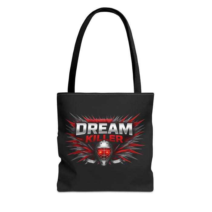 Dreamer Killer Hockey Goalie Tote Bag