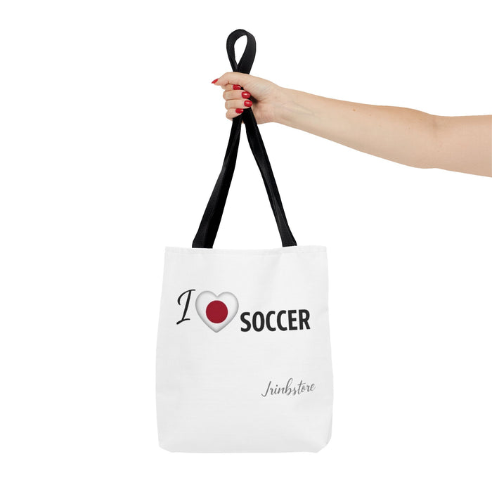 I Love Soccer Tote Bag — Athletic Fan Canvas Tote for Players & Supporters