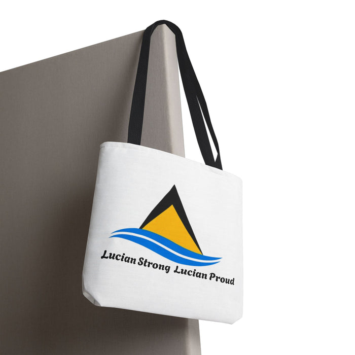 Lucian Strong • Lucian Proud Tote Bag — St. Lucia Flag Nautical Beach Tote