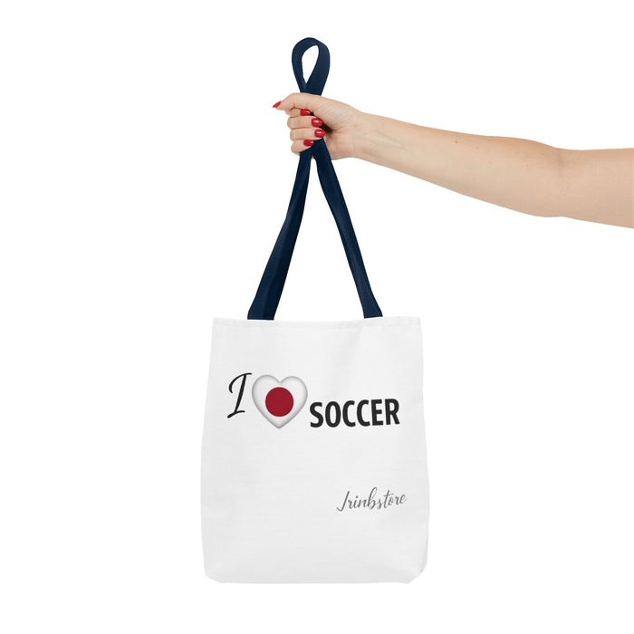 I Love Soccer Tote Bag — Athletic Fan Canvas Tote for Players & Supporters