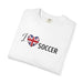 I Heart UK Soccer T-Shirt — British Flag Heart Soccer Tee