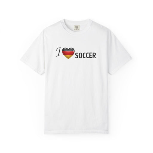 I Love Soccer T-Shirt — Heart Flag Germany Soccer Tee