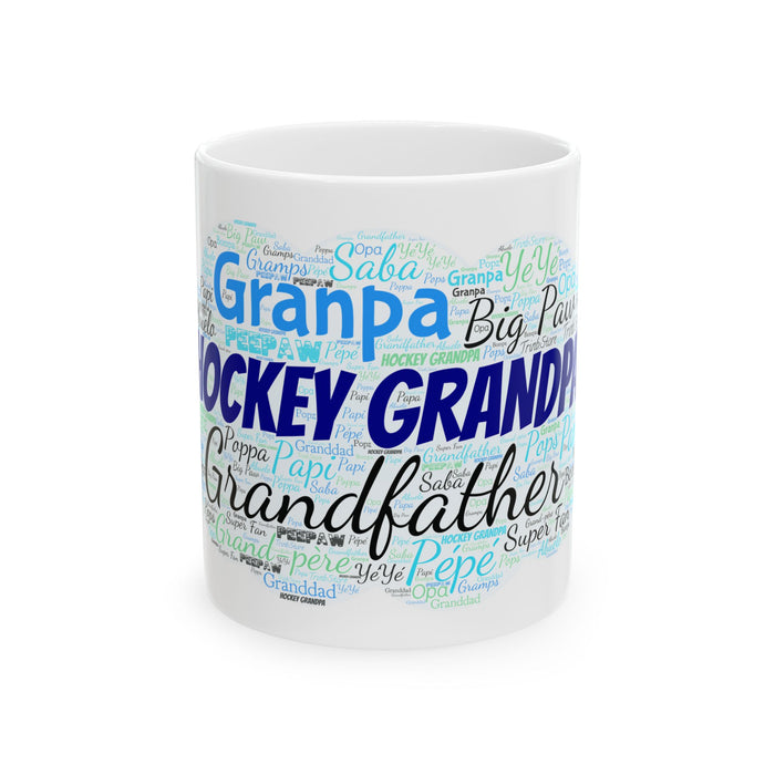 Grandpa Word-Cloud Ceramic Mug — "Grandpa, Grandfather, Papa" Tribute (11oz & 15oz)