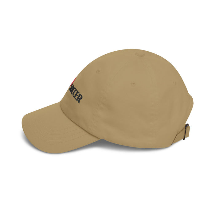 Mexican Flag Heart 'I Love Soccer' Baseball Cap