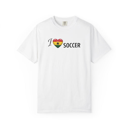I Soccer Ghana Flag T-Shirt - Ghanaian Football Fan Tee