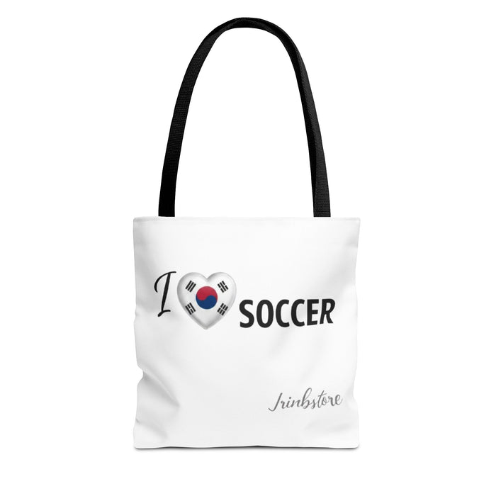 I Heart Korea Soccer Tote Bag — K- Soccer Fan Canvas Tote