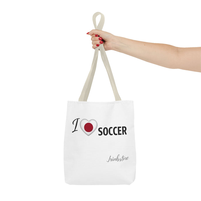 I Love Soccer Tote Bag — Athletic Fan Canvas Tote for Players & Supporters