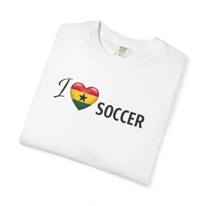 I Soccer Ghana Flag T-Shirt - Ghanaian Football Fan Tee