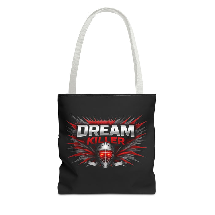 Dreamer Killer Hockey Goalie Tote Bag