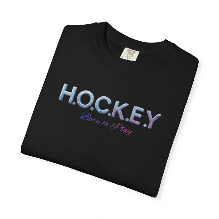 H.O.C.K.E.Y. Graphic T‑Shirt — Retro Script Hockey Fan Tee