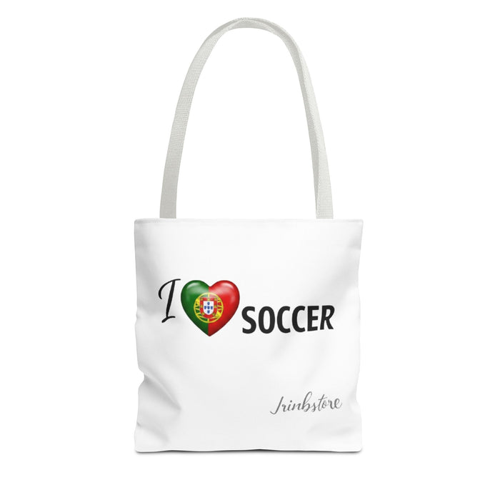 Portugal Heart Soccer Tote Bag – I  Soccer with Portuguese Flag