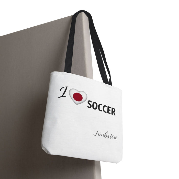 I Love Soccer Tote Bag — Athletic Fan Canvas Tote for Players & Supporters