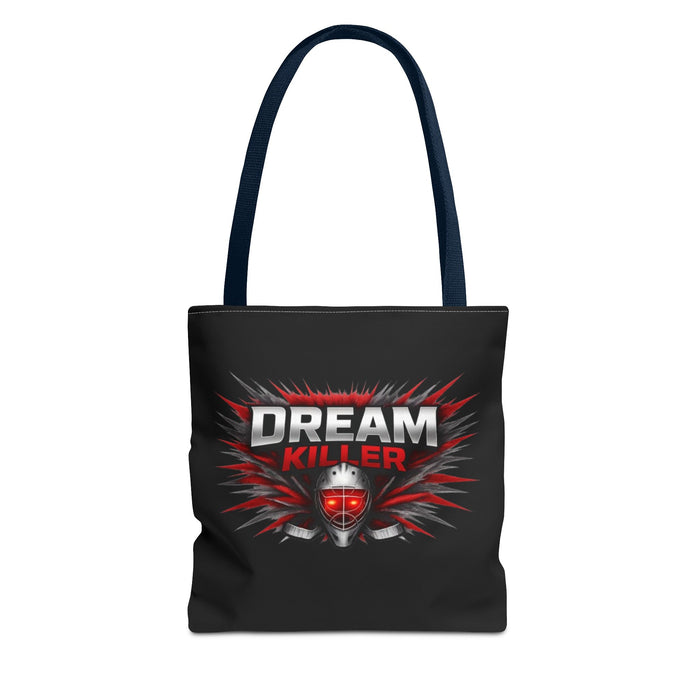 Dreamer Killer Hockey Goalie Tote Bag