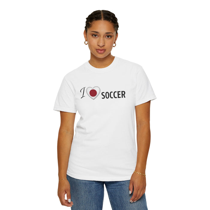 I  Soccer T‑Shirt — Vintage Heart Soccer Tee for Fans & Players