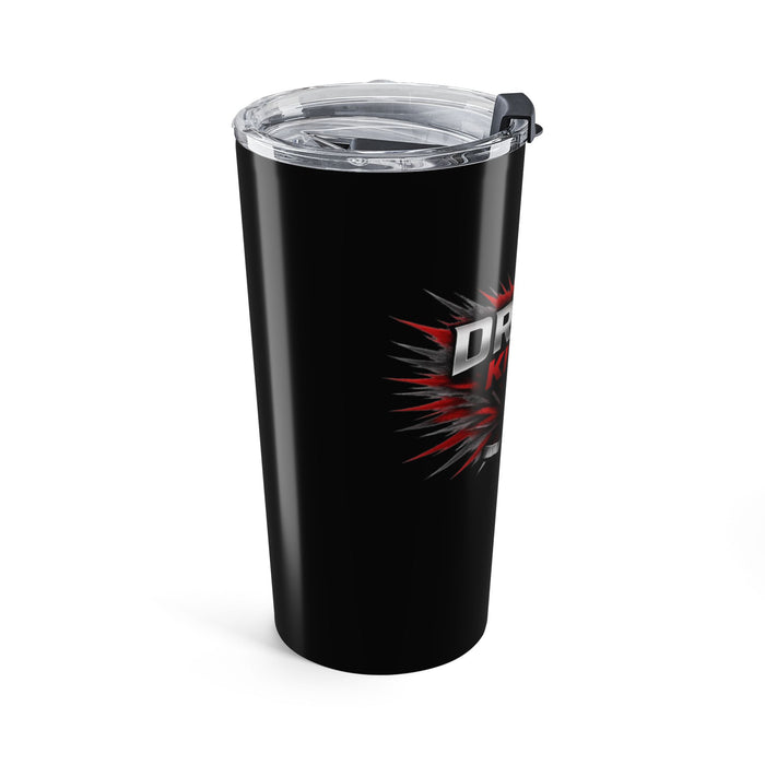 Dream Killer 20oz Tumbler — Black Insulated Travel Cup with Red Skull Graphic
