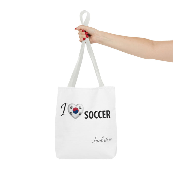 I Heart Korea Soccer Tote Bag — K- Soccer Fan Canvas Tote