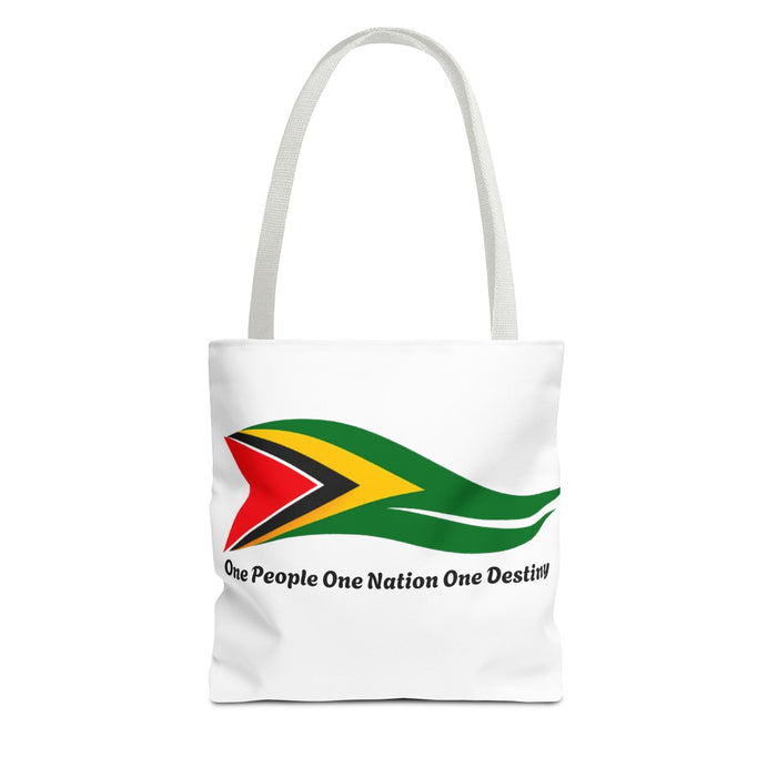 Guyana Flag Tote Bag — "One People One Nation One Destiny"